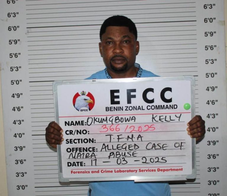 Suspended Edo PRST Chairman Lands in Another Trouble, Arrested by EFCC for Naira Abuse