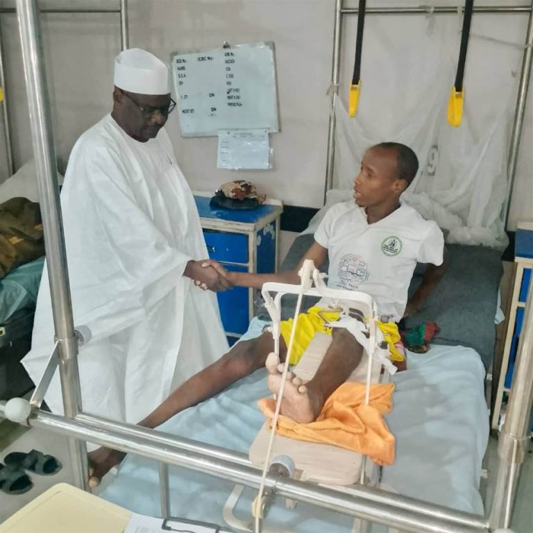 Bomb blast: Senator Ndume Visits Victims at Hospital, Offers Financial Support