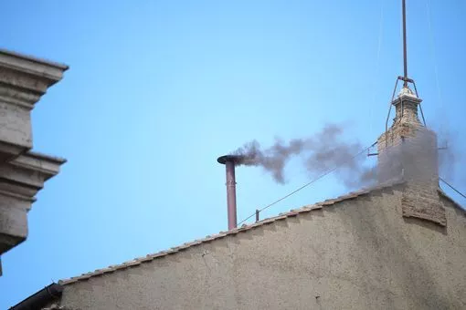 Disappointment As Second Black Smoke Appears As Cardinals Vote At Vatican