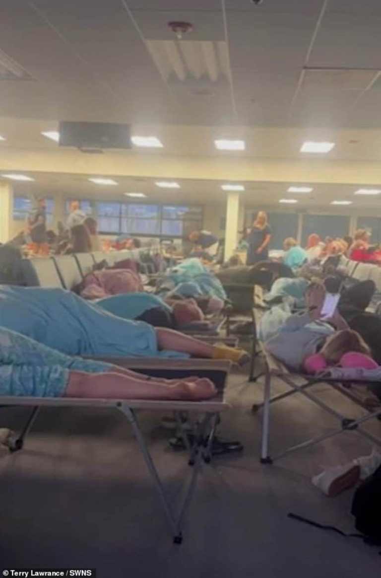Brits are left stranded in ‘war zone’ conditions for 17 hours after ‘drunk’ couple are caught smoking on Mexico-London flight and force plane to divert