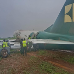 68 Enugu Air Passengers Cheat Death As Aircraft Skids Off Runway At Benin Airport