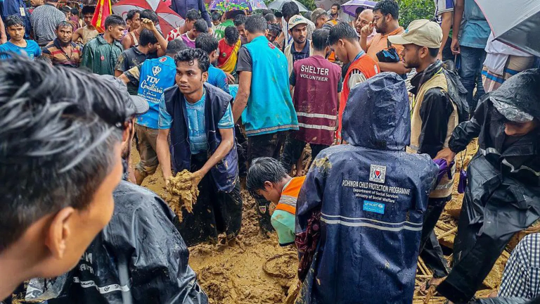 Eight Killed After Landslide Hits Girls’ School In Bangladesh