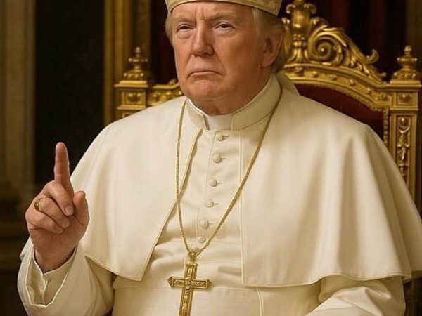 Outrage As Clownish Donald Trump Posts Picture of HIMSELF as Pope just a week after Francis’ funeral – as cardinals gather to elect new leader of the Catholic Church