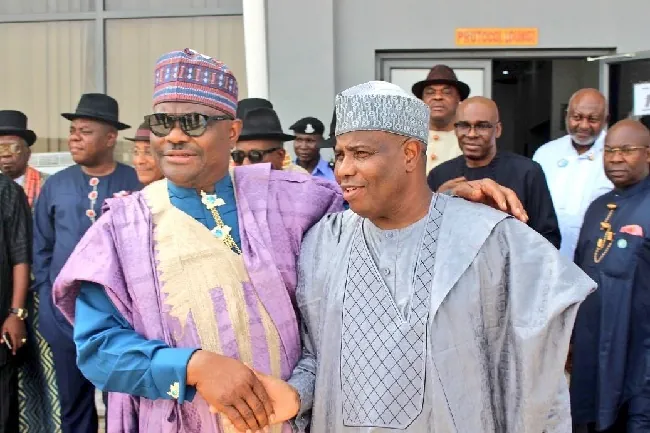 Wike Takes A Jab At Tambuwal, Compares Him To ‘Empty Snail Shell’; Boasts He Would Stop Atiku Again In 2027