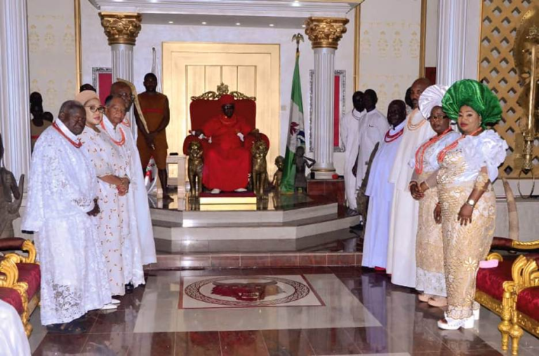 Okpebholo, Tinubu-Ojo Dare Oba of Benin On Installation of ‘Iyaloja- General’ For Edo Markets